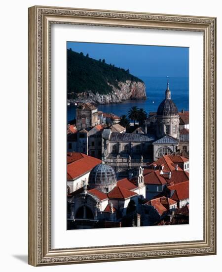 Dalmation Coast on the Adriatic Sea, Medieval Walled City of Dubrovnik, Serbia-Russell Gordon-Framed Photographic Print