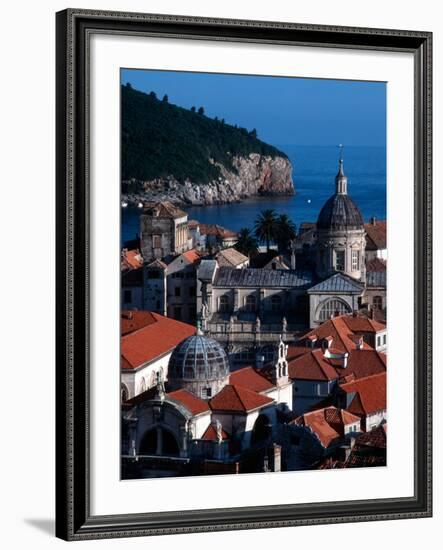 Dalmation Coast on the Adriatic Sea, Medieval Walled City of Dubrovnik, Serbia-Russell Gordon-Framed Photographic Print