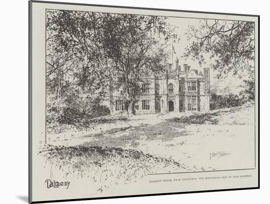 Dalmeny House, Near Edinburgh, the Midlothian Seat of Lord Rosebery-Joseph Holland Tringham-Mounted Giclee Print