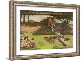 Dalton Collecting Marsh Fire Gas, 1879-93-Ford Madox Brown-Framed Giclee Print