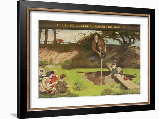 Dalton Collecting Marsh Fire Gas, 1879-93-Ford Madox Brown-Framed Giclee Print