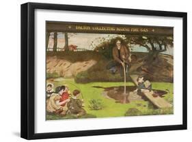 Dalton Collecting Marsh Fire Gas, 1879-93-Ford Madox Brown-Framed Giclee Print