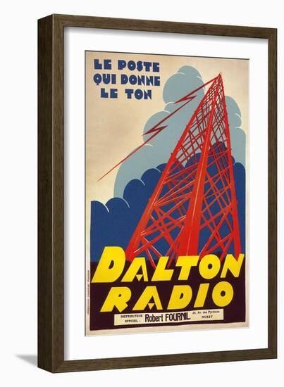 Dalton Radio French Poster-null-Framed Giclee Print