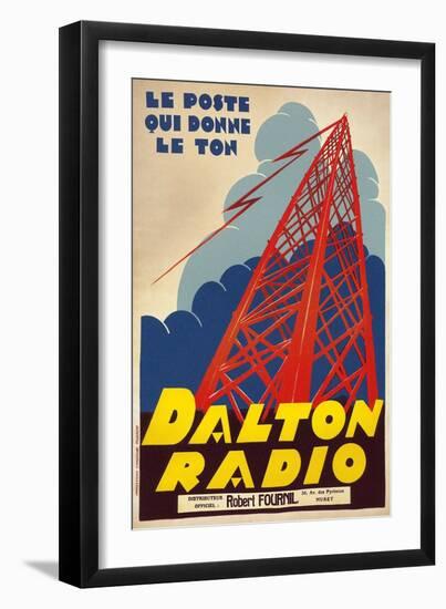 Dalton Radio French Poster--Framed Giclee Print