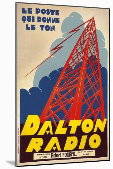 Dalton Radio French Poster-null-Mounted Giclee Print