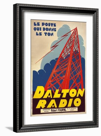 Dalton Radio French Poster-null-Framed Giclee Print