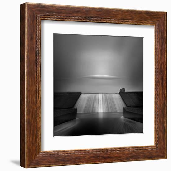 Dam Cloud-null-Framed Art Print