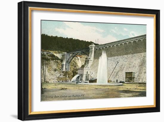 Dam, Croton on Hudson-null-Framed Art Print