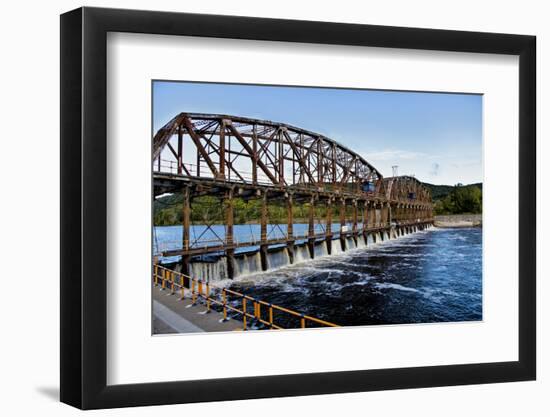 Dam on the Mohawk River in the Erie Canal System, New York, USA-Joe Restuccia III-Framed Photographic Print