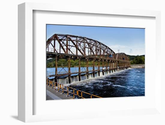 Dam on the Mohawk River in the Erie Canal System, New York, USA-Joe Restuccia III-Framed Photographic Print