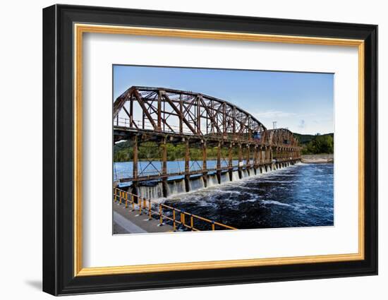 Dam on the Mohawk River in the Erie Canal System, New York, USA-Joe Restuccia III-Framed Photographic Print