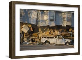 Damage Caused to House-John Cancalosi-Framed Photographic Print