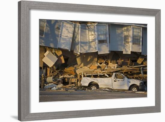 Damage Caused to House-John Cancalosi-Framed Photographic Print