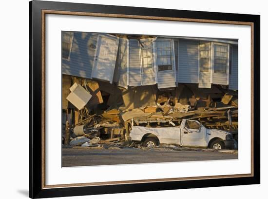 Damage Caused to House-John Cancalosi-Framed Photographic Print