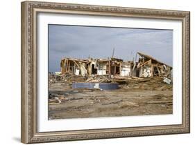 Damage Caused to Houses by Hurricane Katrina-John Cancalosi-Framed Photographic Print
