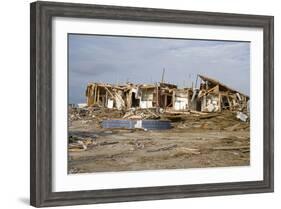 Damage Caused to Houses by Hurricane Katrina-John Cancalosi-Framed Photographic Print