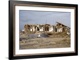 Damage Caused to Houses by Hurricane Katrina-John Cancalosi-Framed Photographic Print