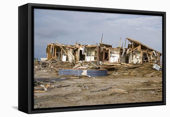 Damage Caused to Houses by Hurricane Katrina-John Cancalosi-Framed Premier Image Canvas