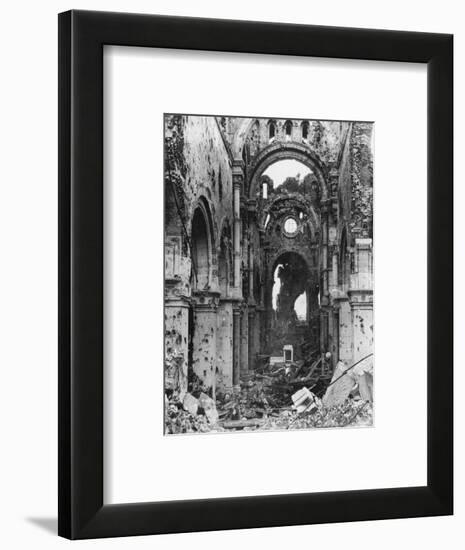 Damaged Interior of Albert Cathedral, France, World War I, C1914-C1918-Nightingale & Co-Framed Giclee Print