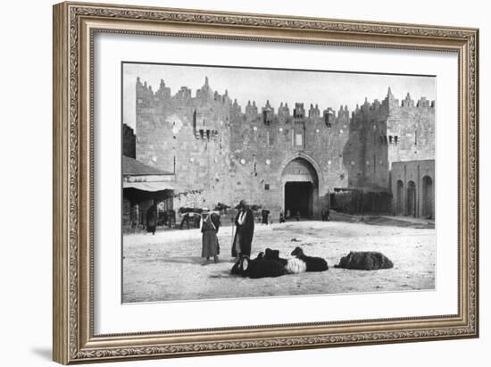 Damascus Gate, Jerusalem, Israel, 1926-null-Framed Giclee Print