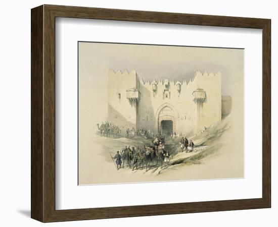 Damascus Gate, Jerusalem-David Roberts-Framed Giclee Print