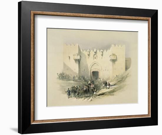 Damascus Gate, Jerusalem-David Roberts-Framed Giclee Print