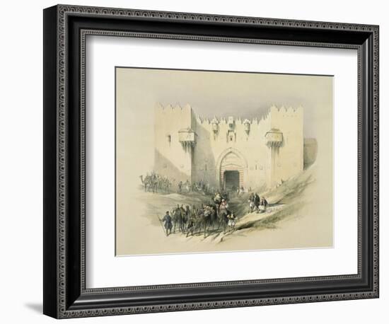 Damascus Gate, Jerusalem-David Roberts-Framed Giclee Print