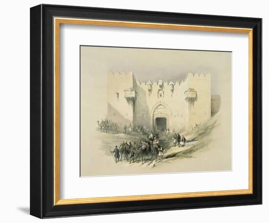 Damascus Gate, Jerusalem-David Roberts-Framed Giclee Print
