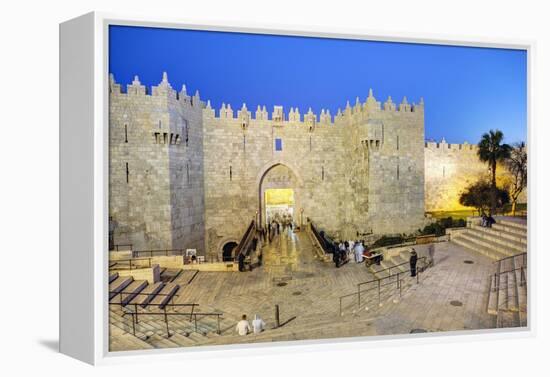 Damascus Gate, Old City, UNESCO World Heritage Site, Jerusalem, Israel, Middle East-Gavin Hellier-Framed Premier Image Canvas