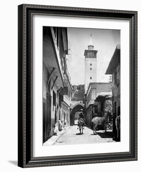 Damascus Street 1933-null-Framed Photographic Print