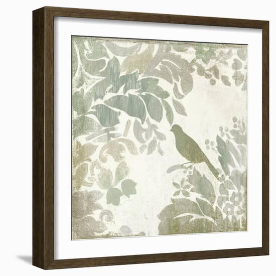 Damask Bird II-Asia Jensen-Framed Art Print