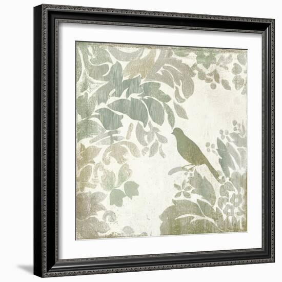 Damask Bird II-Asia Jensen-Framed Art Print