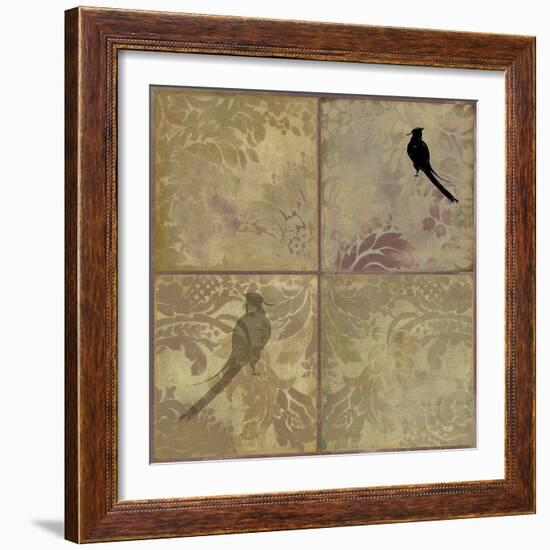 Damask Birds-Andrew Michaels-Framed Art Print