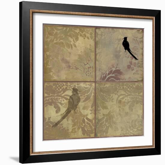 Damask Birds-Andrew Michaels-Framed Art Print