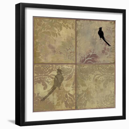 Damask Birds-Andrew Michaels-Framed Art Print