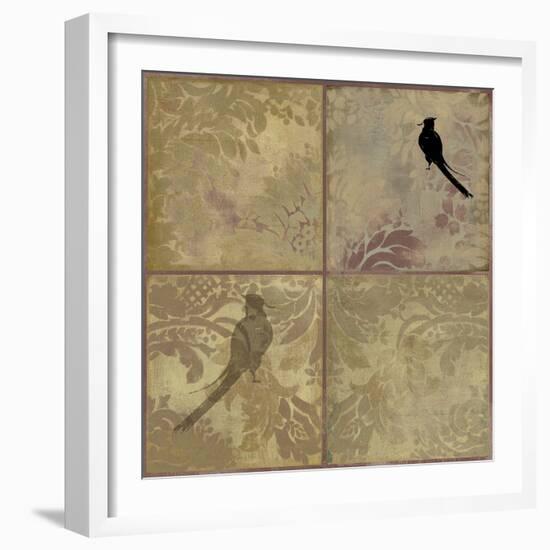 Damask Birds-Andrew Michaels-Framed Art Print