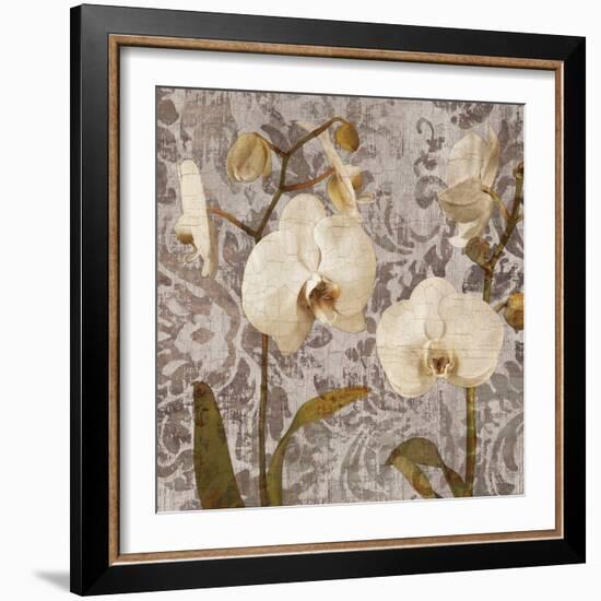 Damask Blooms I-Tania Bello-Framed Giclee Print