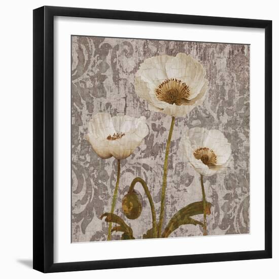 Damask Blooms IV-Tania Bello-Framed Giclee Print