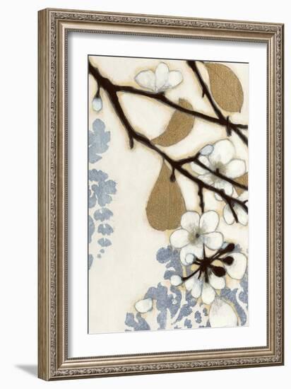 Damask Cherry Blossoms 1-Norman Wyatt Jr.-Framed Art Print