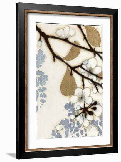 Damask Cherry Blossoms 1-Norman Wyatt Jr.-Framed Art Print