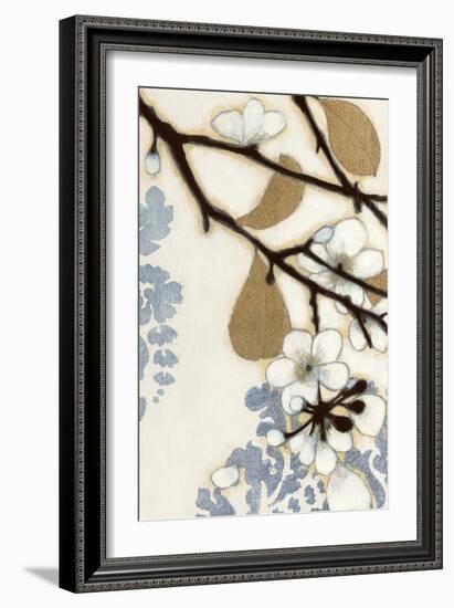 Damask Cherry Blossoms 1-Norman Wyatt Jr.-Framed Art Print