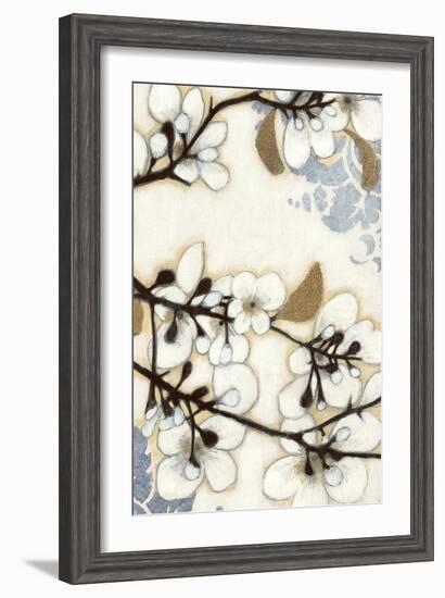 Damask Cherry Blossoms 2-Norman Wyatt Jr.-Framed Art Print