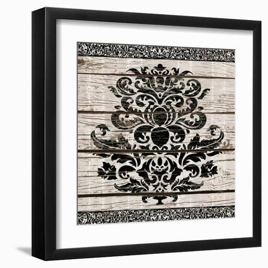 Damask Stripe I-Elizabeth Medley-Framed Art Print