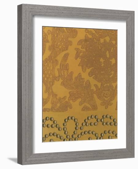 Damask with Nail Heads II-Norman Wyatt Jr.-Framed Art Print