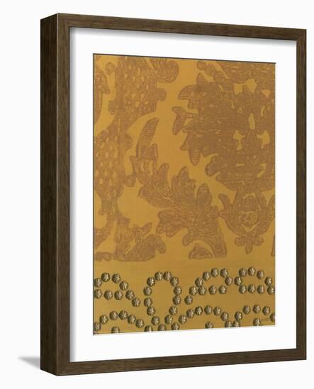 Damask with Nail Heads II-Norman Wyatt Jr.-Framed Art Print