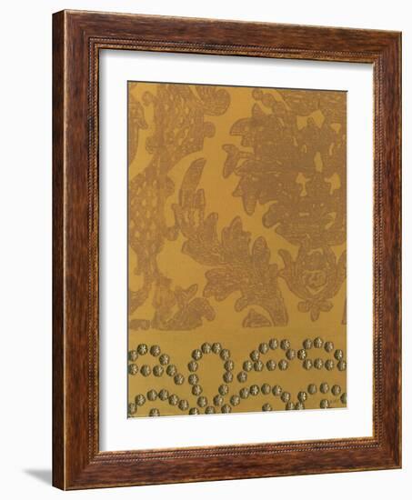 Damask with Nail Heads II-Norman Wyatt Jr.-Framed Art Print