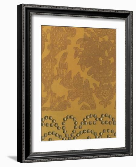 Damask with Nail Heads II-Norman Wyatt Jr.-Framed Art Print