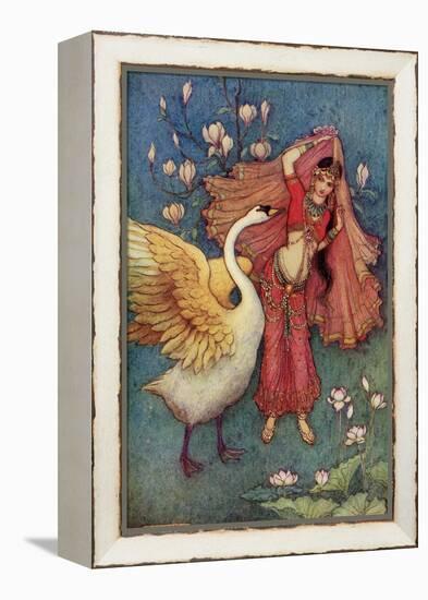 Damayanti and the Swan-Warwick Goble-Framed Premier Image Canvas