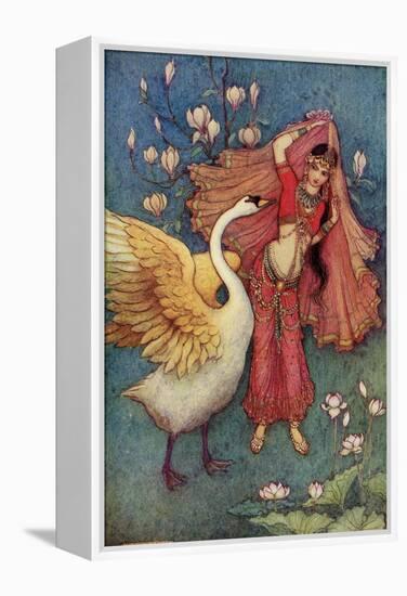 Damayanti and the Swan-Warwick Goble-Framed Premier Image Canvas