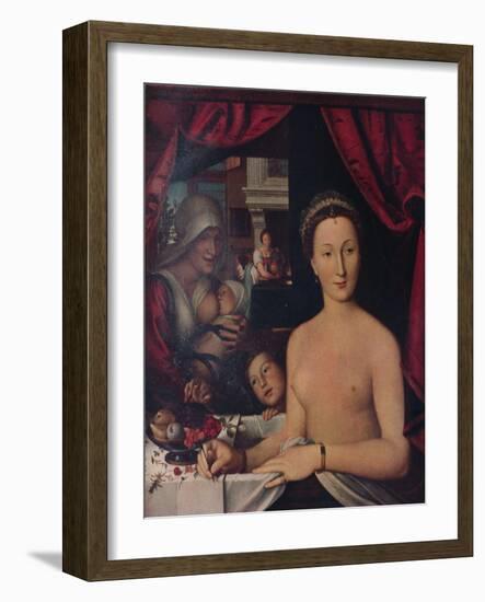 'Dame Au Bain (A Lady in Her Bath)', c1571-Francois Clouet-Framed Giclee Print